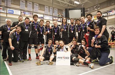 Équipe de volleyball des Titans division 1 championnat canadien