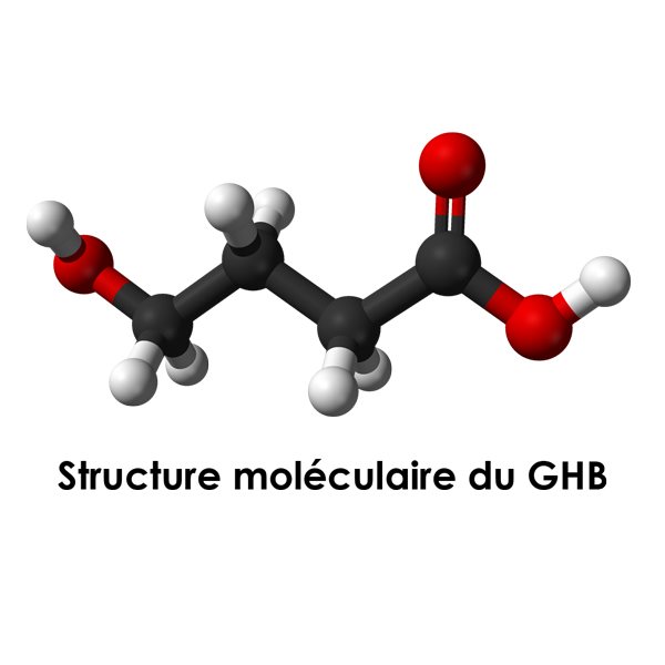 Structure moléculaire du GHB