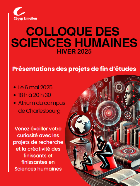 Affiche Colloque des sciences humaines - hiver 2025