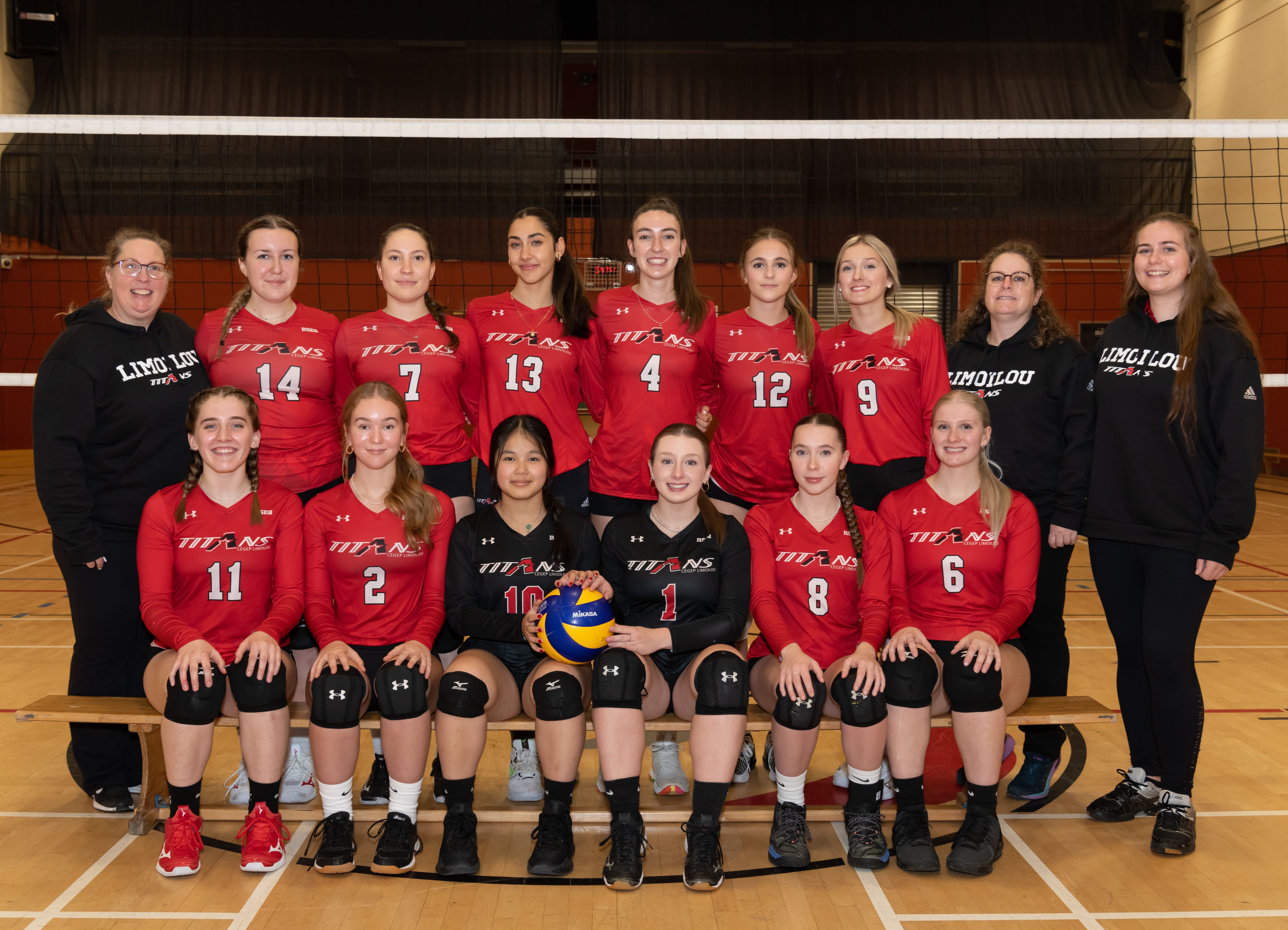 Équipe 2023-2024 de volleyball féminin division 3 (équipe Rouge)