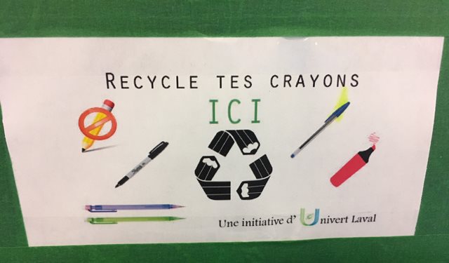 Affiche Recycle tes crayons